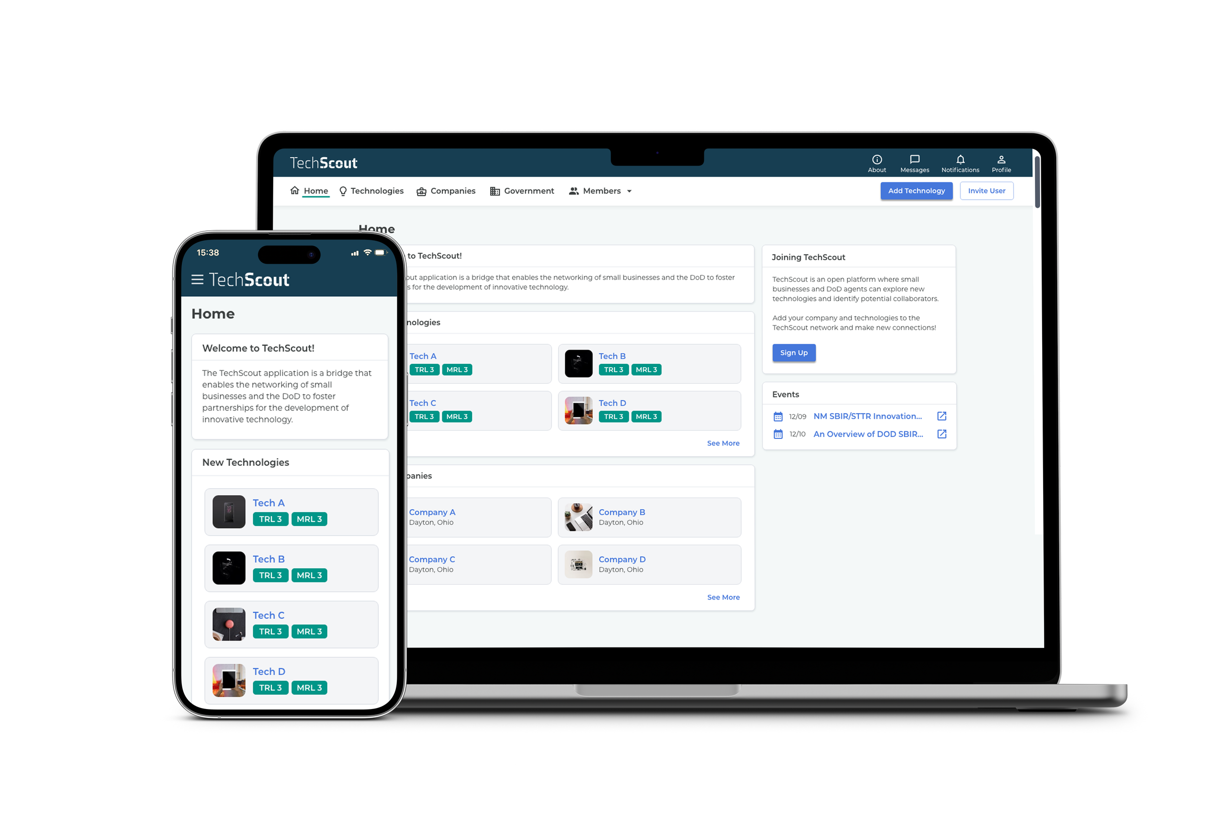 Home: new technologies, companies, and events